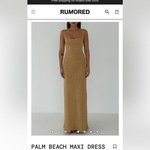 Gold sequin maxi dress
